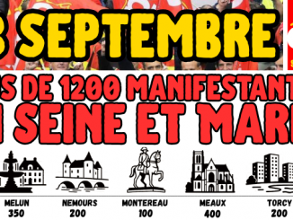 18 septembre : 1200 manifestant.e.s en Seine et Marne. Ce n'est qu'un début.
