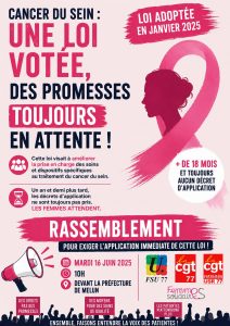 Mardi 16 juin à 10h, devant la préfecture de Melun : rassemblement pour des droits, des soins et des moyens pour les femmes